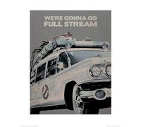 Pyramid International "Ghostbusters Ectomobile Paper Art Print, Multi-Colour, 40 x 50 x 1.3 cm
