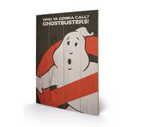 Pyramid International Ghostbusters Logo Wood Print, Multi-Colour, 40 x 59 cm