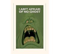 Pyramid International Ghostbusters Slimer Mounted Print Memorabilia, Multi-Colour, 30 x 40 x 1.3 cm