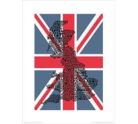 Pyramid International "Great Britain Citography Art Print, Multi-Colour, 30 x 40 x 1.3 cm