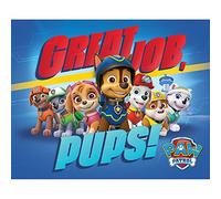 Pyramid International Job Pups Paw Patrol Mini Poster, Plastic/Glass, Multi-Colour, 40 x 50 x 1.3 cm