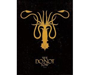 Pyramid International "Greyjoy Game of Thrones Art Print, Multi-Colour, 60 x 80 x 1.3 cm