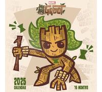 Pyramid International Groot 2025 Calendar - Marvel’s Guardian of the Galaxy, Adorable Groot Art, 16-Month Planner, Gift for Marvel Fans