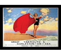 Pyramid International "Gt Yarmouth Framed Print Memorabilia, Multi-Colour, 30 x 40 cm