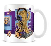 Pyramid International Guardians of The Galaxy Mug in Presentation Gift Box (Groot Cassette Design) 11oz Ceramic Mug - Official Merchandise, White