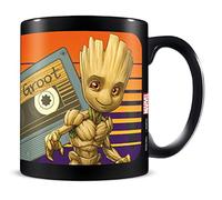 Pyramid International Guardians of The Galaxy Mug in Presentation Gift Box (Groot Sunshine Design) 11oz Ceramic Mug - Official Merchandise, Black