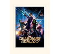 Pyramid International Guardians of The Galaxy One Sheet Mounted Print Memorabilia, Multi-Colour, 30 x 40 x 1.3 cm