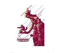 Pyramid International "Guardians of The Galaxy Stance Paper Art Print, Multi-Colour, 60 x 80 x 1.3 cm