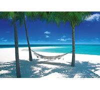 Pyramid International Hammock In Paradise Maxi Poster, Plastic/Glass, Multi-Colour, 61 x 91.5 x 1.3 cm