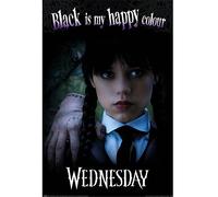 Pyramid International Happy Colour Wednesday Poster (61 cm x 91.5 cm), Black, 91.5 L x 61 W cm