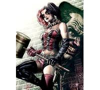 Pyramid International "Harley Quinn Pose Batman Canvas Print, Multi-Colour, 60 x 80 x 1.3 cm