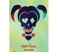 Pyramid International "Harley Quinn Skull Suicide Squad Canvas Print, Multi-Colour, 60 x 80 x 1.3 cm