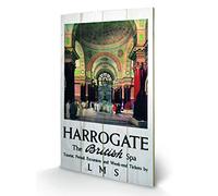 Pyramid International Harrogate 3 Wood Print, Multi-Colour, 45 x 76 x 1.3 cm