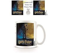 Harry Potter Ceramic Mug with Dobby, Logo and Hogwarts Crest in Presentation Box - Official Merchandise