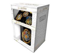 Pyramid International Harry Potter 'Colourful Crest' Gift Set - Includes 11oz/312ml Mug, Coaster & Keychain - Ideal for Wizarding World Fans - One Size