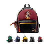 Pyramid International HARRY POTTER (GRYFFINDOR) Fashion Backpack - Luxury Faux Leather, Unique Lining, Matching Zipper Accessory, Inner & Outer Pockets, Spacious & Iconic