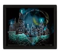 Pyramid International HARRY POTTER Poster in 3D (Geometric Hogwarts Design) Framed Lenticular Poster 25cm x 20cm x 1.3cm in Box Frame - Official Merchandise