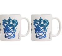 Pyramid International Harry Potter Ravenclaw and Hogwarts Crests Ceramic Mug in Presentation Box - Official Merchandise (Pack of 2)