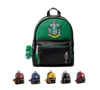 Pyramid International HARRY POTTER (SLYTHERIN) Fashion Backpack - Luxury Faux Leather, Unique Lining, Matching Zipper Accessory, Inner & Outer Pockets, Sleek & Stylish
