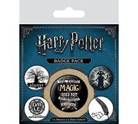 Wizarding World Badge Set Harry Potter (Symbols) – Multi-Colour 10 x 12.5 cm