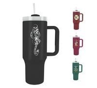 Pyramid International Harry Potter (The Dark Arts) 40oz/1200ML Tumbler with Straw and Lid, Advanced Double-Wall Vacuum Insulation, Keeps Beverages Cold Up to 11 Hours, Hot for Up to 7 Hours, BPA-Free