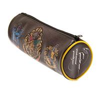Pyramid International Harry Potter Zip Up Pencil Case HP Logo and House Crests - Official Merchandise