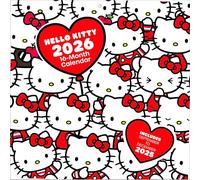 Pyramid International HELLO KITTY 2026 Square Wall Calendar - Official 16-Month Sanrio Calendar Featuring Cute & Colourful Designs - Kawaii Gift for Girls, Teens & Collectors