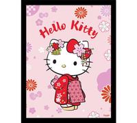 Pyramid International Hello Kitty Kimono 30 x 40 cm Framed Collector Print, Officially Licensed Sanrio Character Artwork, One Size