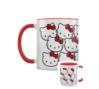 Pyramid International Hello Kitty (Many Kittys) Red Coloured Inner Mug - 10Oz / 315Ml Ceramic Mug - One Size
