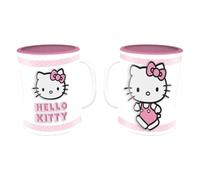 Pyramid International Hello Kitty (Pink) Emboss Mug, Official Licensed A5 Notebook, Writing Journal For School College Office, Stationery Gift, Fan Merchandise