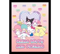 Pyramid International Hello Kitty Sweets 30 x 40 cm Framed Collector Print, Officially Licensed Sanrio Character Artwork, One Size