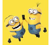 Pyramid International High 5 Despicable Me Canvas Print, Wood, Multi-Colour, 85 x 85 x 1.3 cm
