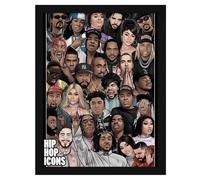 Pyramid International Hip Hop Icons Framed Poster Pyramid International Multicolor