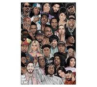 Pyramid International Hip Hop Icons Print (40cm x 30cm) (Multicoloured)