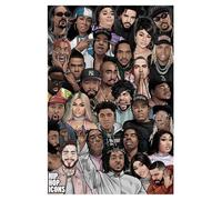 Pyramid International Hip Hop Icons Print Pyramid International Multicolor