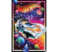 Pyramid International Hot Wheels Retro Poster 80s Style Futuristic Racing Car, 61 x 92 cm, Multi-Coloured
