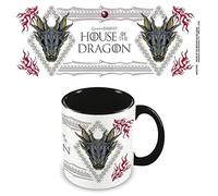 Pyramid International House of The Dragon Mug in Presentation Gift Box (Black and White Ornate Design) 11oz Ceramic Coffee Mug - Official Merchandise