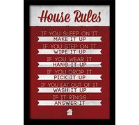 Pyramid International House Rules Memorabilia, Multi-Colour, 30 x 40 cm