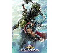 Pyramid International Hulk Thor Ragnarok Maxi Poster, Plastic/Glass, Multi-Colour, 61 x 91.5 x 1.3 cm
