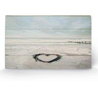 Pyramid International Ian Winstanley Love Goes on Forever Wooden Wall Art, multicoloured, 45 x 76 cm