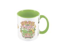 Pyramid International Ilustrata Mug (Peas and Love Design) 11oz Ceramic Coffee Mug, Cups and Coffee Mugs for Men and Mugs for Women - Official Merchandise, Light Green