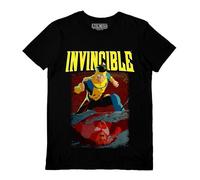 Pyramid International Invincible Reflection Black Unisex T-Shirt, Size M, Regular Fit, Official Superhero Comic Book Merchandise, Premium Casual Top, Must-Have for Fans of Invincible Series