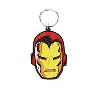 Pyramid International Iron Man Face Rubber Keychain, Multi-Colour, 4.5 x 6 cm