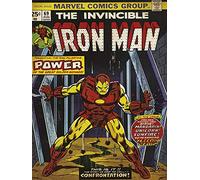 Pyramid International "Iron Man Power Canvas Print, Multi-Colour, 30 x 40 x 1.3 cm