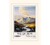 Pyramid International Isle of Skye 1" Mounted Print Memorabilia, Multi-Colour, 30 x 40 x 1.3 cm