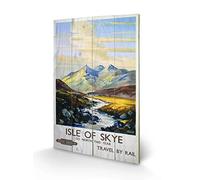 Pyramid International Isle of Skye 1 Wood Print, Multi-Colour, 40 x 59 cm