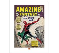 Pyramid International "Issue 1 Spider-Man Art Print, Multi-Colour, 60 x 80 x 1.3 cm