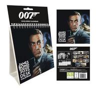 Pyramid International James Bond 2025 Desk Calendar - Collector’s Edition, Iconic Spy Design, 16-Month Planner, Gift for 007 Fans, Premium Paper, Stylish Layout