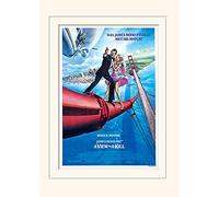 Pyramid International James Bond (A View to a Kill One-Sheet) -Mounted Print Memorabilia 30 x 40cm, Paper, Multicoloured, 30 x 40 x 1.3 cm