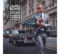 Pyramid International JAMES BOND (Cars) 2026 Square Wall Calendar - Official 16-Month 007 Calendar Featuring Iconic Vehicles - Gift for Movie Buffs, Car Enthusiasts & Bond Fans
